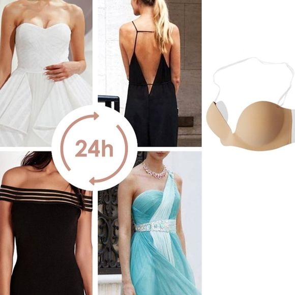 Just Behavior Push Up Backless Strapless Bra - Picture 8 of 10